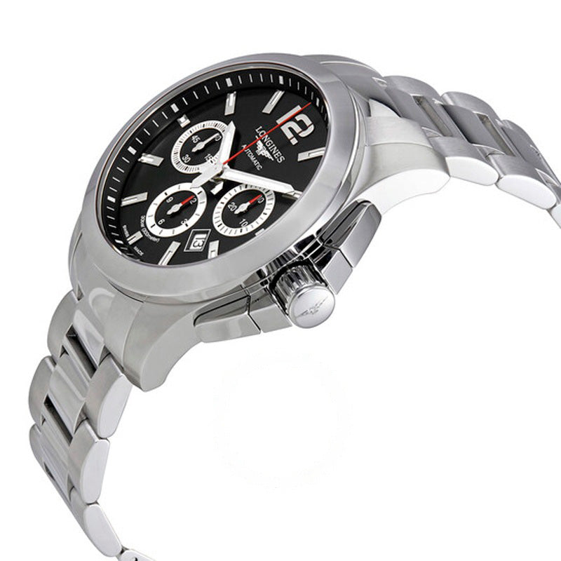 Relógio Conquest Cronógrafo Automático Mostrador Preto 44 mm - Mercado de Luxo - O Maior E-Commerce de Bens, Produtos e Serviços de Luxo do Brasil.