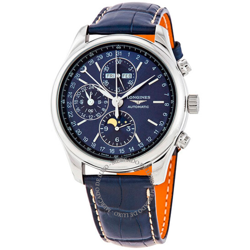 Relógio Master Chronograph Automático Mostrador Azul 42 mm - Mercado de Luxo - O Maior E-Commerce de Bens, Produtos e Serviços de Luxo do Brasil.