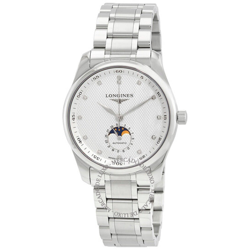 Relógio Master Automatic Fases da Lua Mostrador Branco 40 mm - Mercado de Luxo - O Maior E-Commerce de Bens, Produtos e Serviços de Luxo do Brasil.