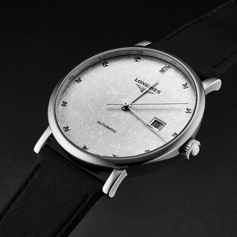 Relógio Elegante mostrador automático de diamante prateado 41 mm - Mercado de Luxo - O Maior E-Commerce de Bens, Produtos e Serviços de Luxo do Brasil.