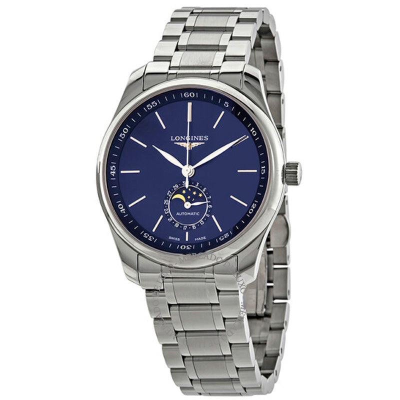 Relógio Master Automatic Moonphases Mostrador Azul 40 mm - Mercado de Luxo - O Maior E-Commerce de Bens, Produtos e Serviços de Luxo do Brasil.
