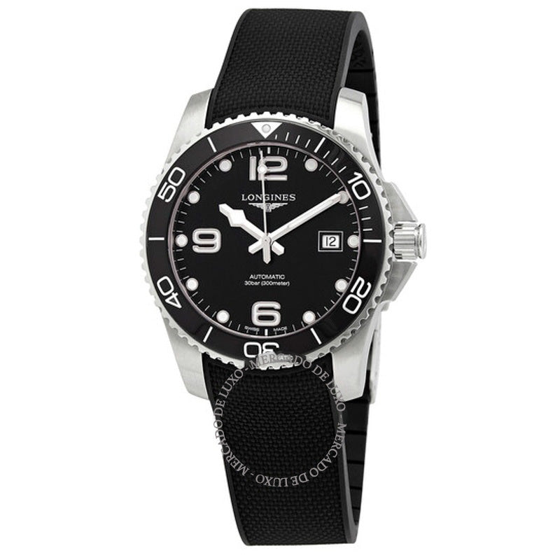 Relógio Hydroconquest Automático Mostrador Preto 41 mm - Mercado de Luxo - O Maior E-Commerce de Bens, Produtos e Serviços de Luxo do Brasil.