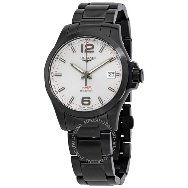 Relógio Conquest VHP Quartzo Mostrador Prata 41 mm - Mercado de Luxo - O Maior E-Commerce de Bens, Produtos e Serviços de Luxo do Brasil.