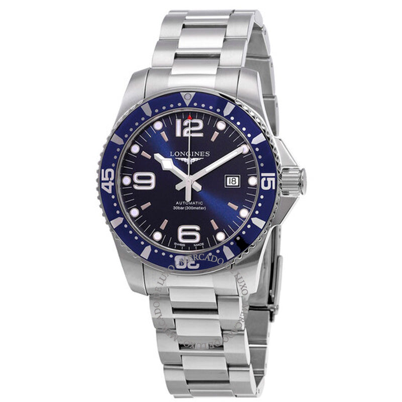Relógio HydroConquest Automático Mostrador Azul 44 mm - Mercado de Luxo - O Maior E-Commerce de Bens, Produtos e Serviços de Luxo do Brasil.