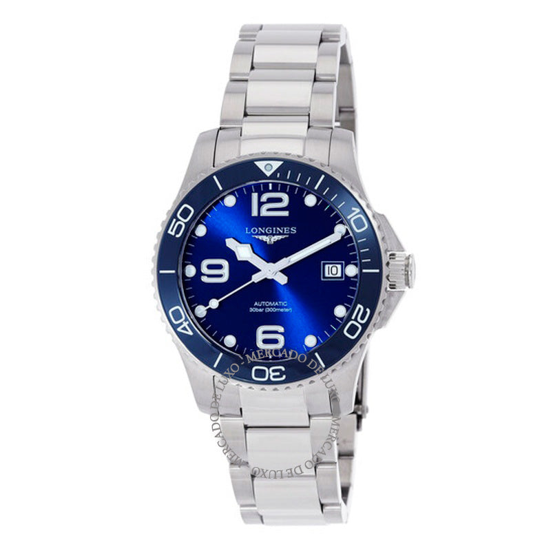 Relógio HydroConquest Automático Mostrador Azul 39 mm - Mercado de Luxo - O Maior E-Commerce de Bens, Produtos e Serviços de Luxo do Brasil.