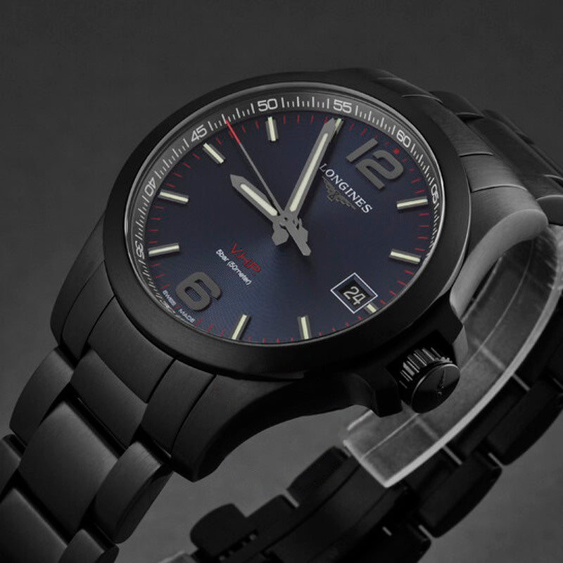 Relógio Conquest VHP Quartzo Mostrador Azul 41 mm - Mercado de Luxo - O Maior E-Commerce de Bens, Produtos e Serviços de Luxo do Brasil.