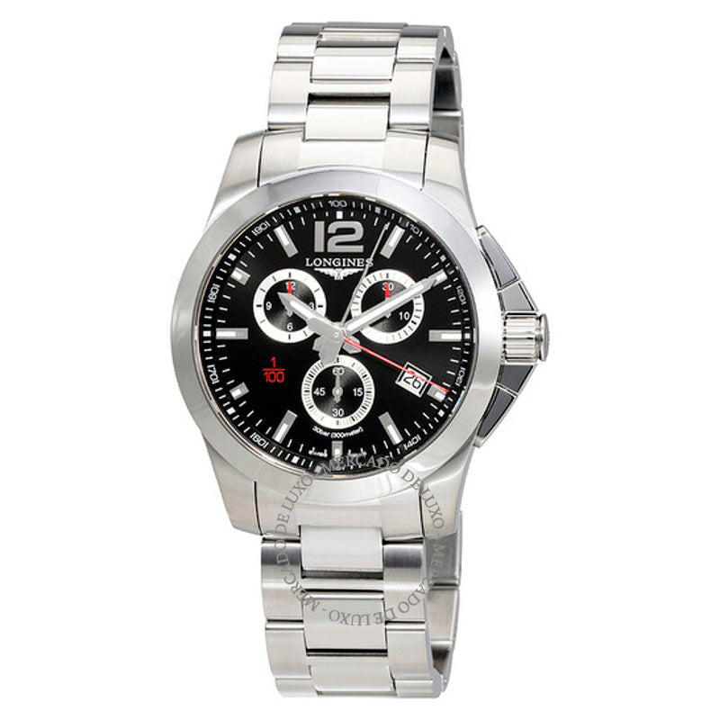 Relógio Conquest Chronograph Mostrador Preto 44 mm - Mercado de Luxo - O Maior E-Commerce de Bens, Produtos e Serviços de Luxo do Brasil.