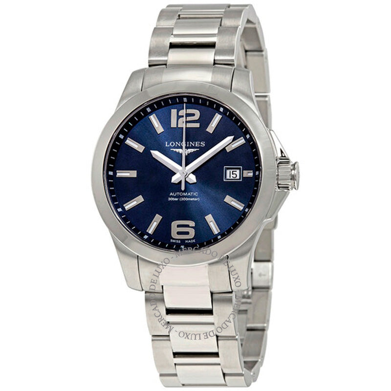 Relógio Conquest Automático Mostrador Azul 39 mm - Mercado de Luxo - O Maior E-Commerce de Bens, Produtos e Serviços de Luxo do Brasil.