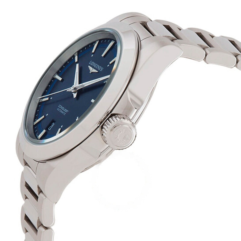 Relógio Conquest Automático Mostrador Azul 38 mm - Mercado de Luxo - O Maior E-Commerce de Bens, Produtos e Serviços de Luxo do Brasil.