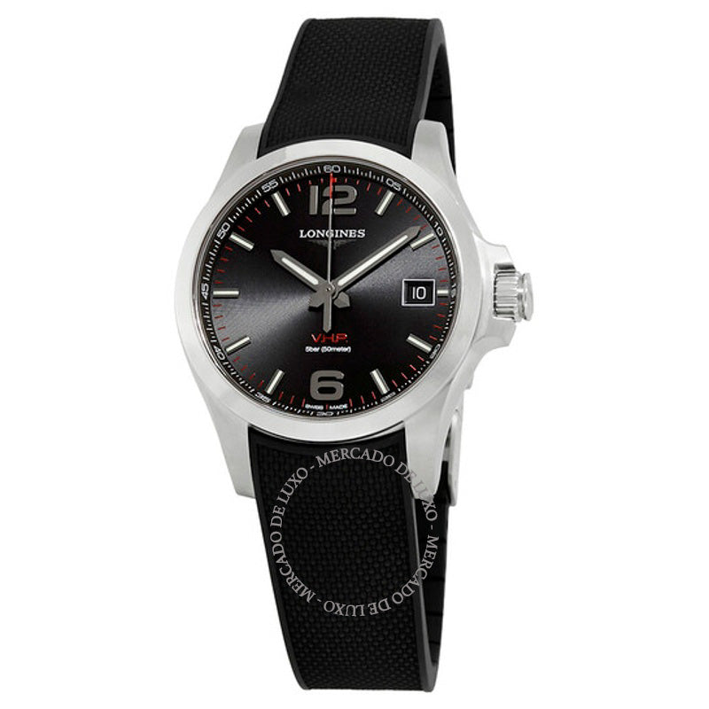 Relógio Conquest VHP Mostrador Preto 41 mm - Mercado de Luxo - O Maior E-Commerce de Bens, Produtos e Serviços de Luxo do Brasil.