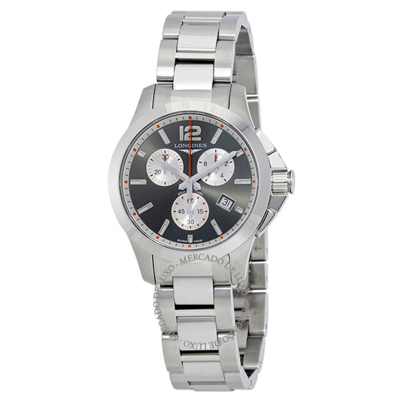 Relógio Conquest Quartz Mostrador Preto 36 mm - Mercado de Luxo - O Maior E-Commerce de Bens, Produtos e Serviços de Luxo do Brasil.