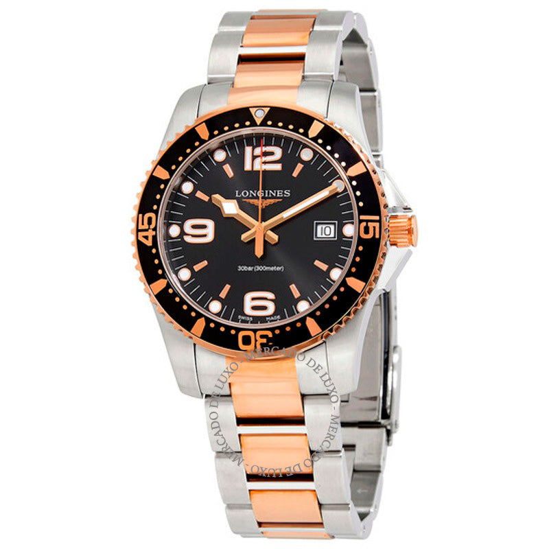 Relógio Conquest Quartz Mostrador Preto 41 mm - Mercado de Luxo - O Maior E-Commerce de Bens, Produtos e Serviços de Luxo do Brasil.