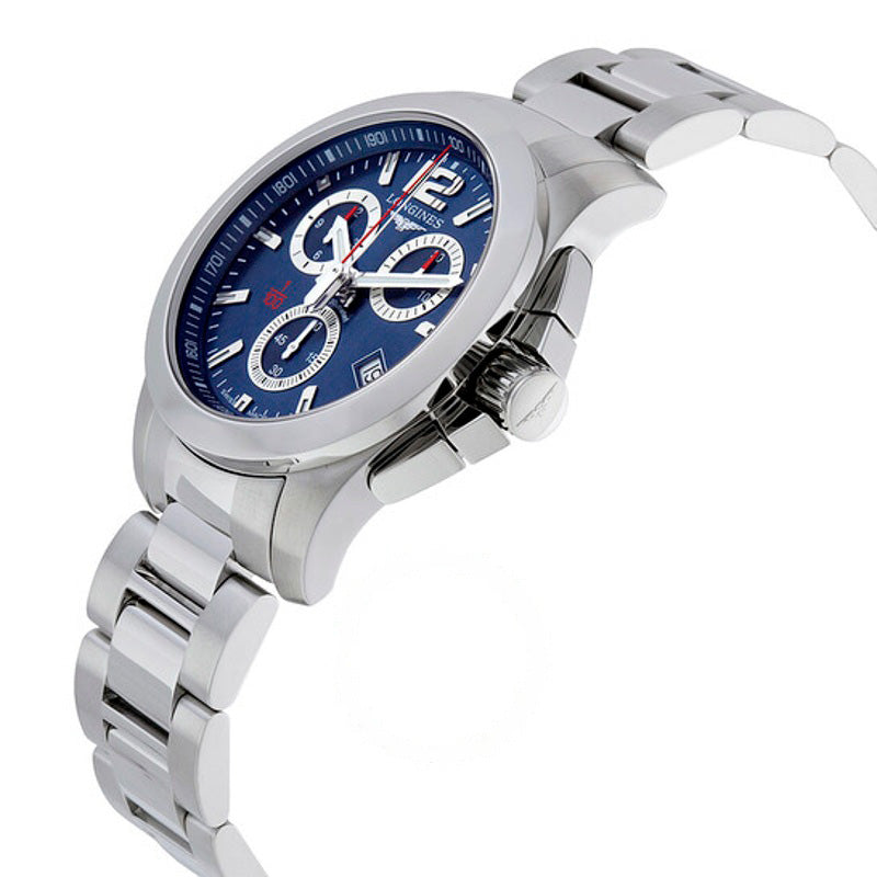 Relógio Conquest Chrono Mostrador Azul 41 mm - Mercado de Luxo - O Maior E-Commerce de Bens, Produtos e Serviços de Luxo do Brasil.