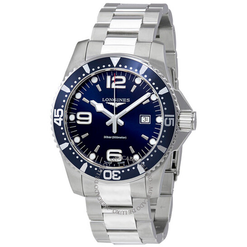 Relógio Mostrador Azul HydroConquest 44 mm - Mercado de Luxo - O Maior E-Commerce de Bens, Produtos e Serviços de Luxo do Brasil.