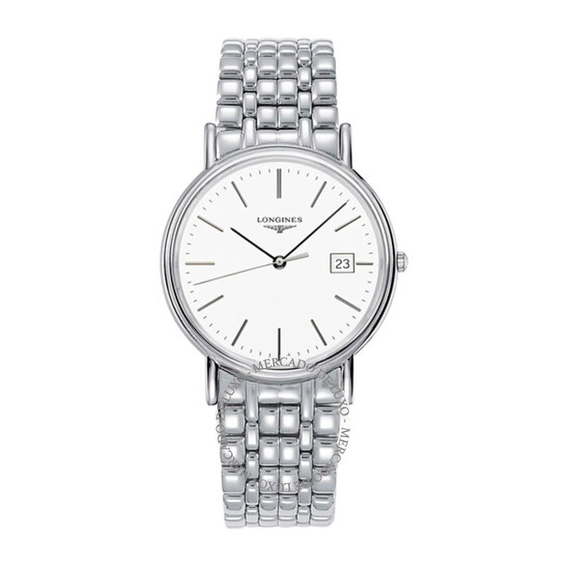 Relógio PRESENCE Mostrador Branco 38 mm - Mercado de Luxo - O Maior E-Commerce de Bens, Produtos e Serviços de Luxo do Brasil.