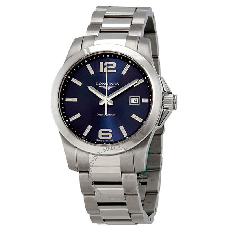 Relógio Conquest Blue Dial 41 mm - Mercado de Luxo - O Maior E-Commerce de Bens, Produtos e Serviços de Luxo do Brasil.