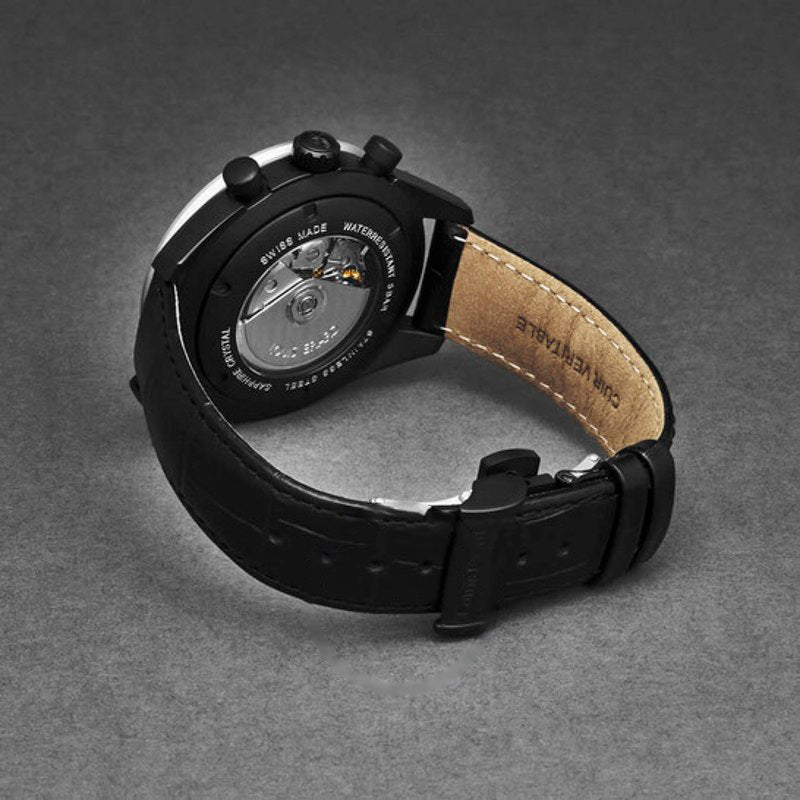 Relógio Cronógrafo esportivo automático com mostrador preto 44 mm - Mercado de Luxo - O Maior E-Commerce de Bens, Produtos e Serviços de Luxo do Brasil.