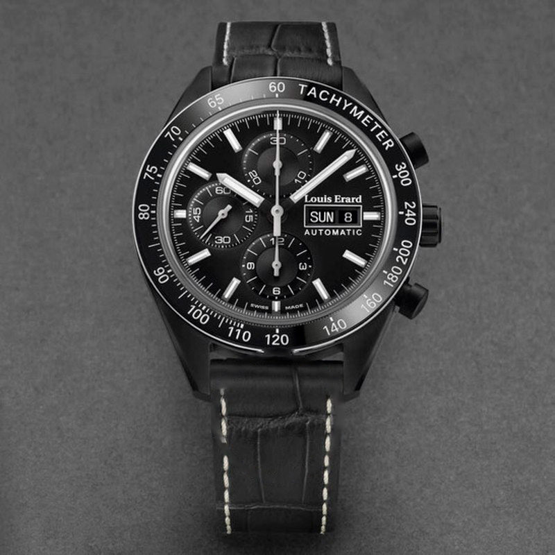 Relógio Cronógrafo esportivo automático com mostrador preto 44 mm - Mercado de Luxo - O Maior E-Commerce de Bens, Produtos e Serviços de Luxo do Brasil.