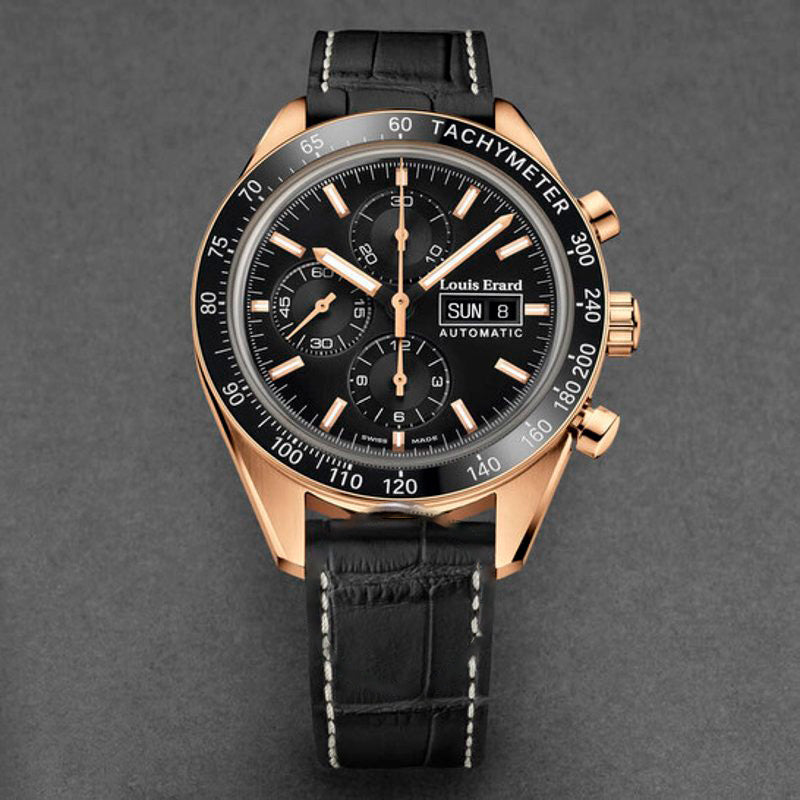 Relógio Cronógrafo esportivo automático com mostrador preto 44 mm - Mercado de Luxo - O Maior E-Commerce de Bens, Produtos e Serviços de Luxo do Brasil.
