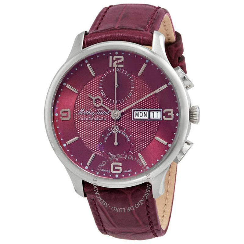 Relógio Edmond Chrono Cronógrafo Automático Mostrador Roxo 42 mm - Mercado de Luxo - O Maior E-Commerce de Bens, Produtos e Serviços de Luxo do Brasil.
