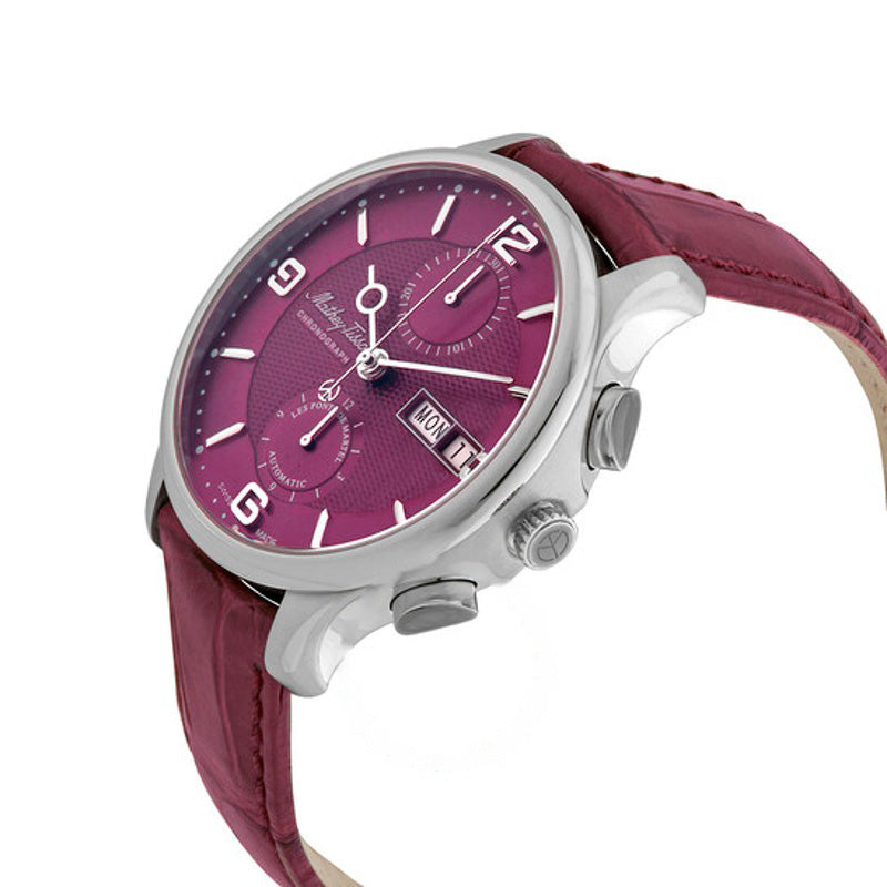 Relógio Edmond Chrono Cronógrafo Automático Mostrador Roxo 42 mm - Mercado de Luxo - O Maior E-Commerce de Bens, Produtos e Serviços de Luxo do Brasil.