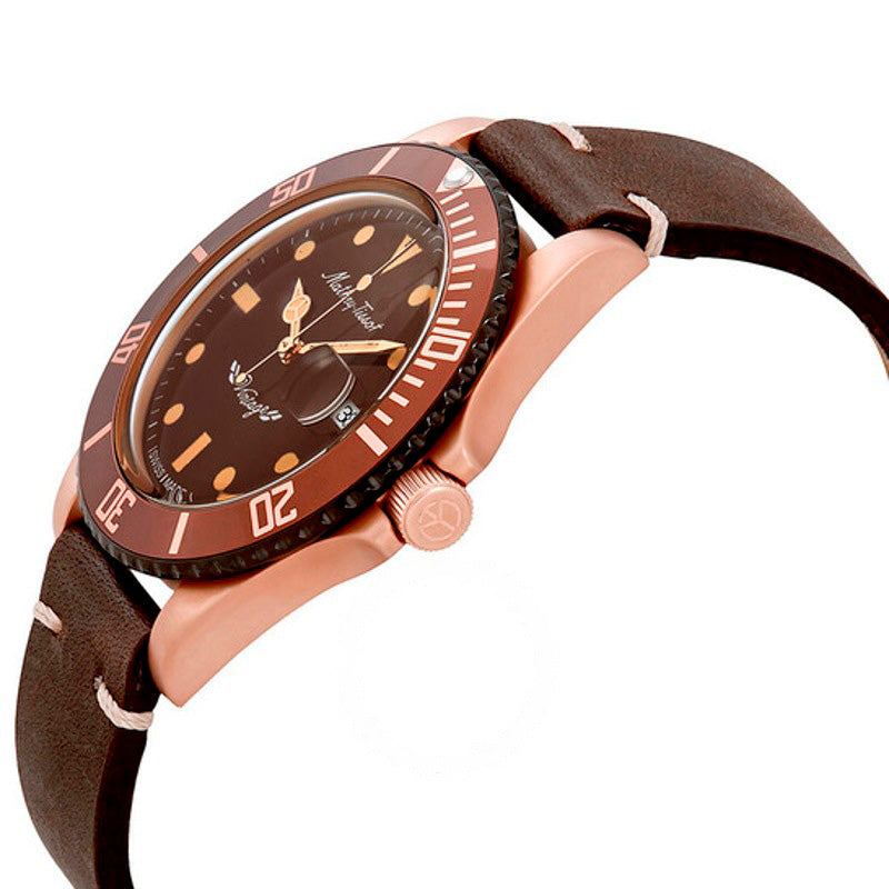 Relógio Mathey Vintage Bronze Automático Mostrador Marrom 40 mm - Mercado de Luxo - O Maior E-Commerce de Bens, Produtos e Serviços de Luxo do Brasil.