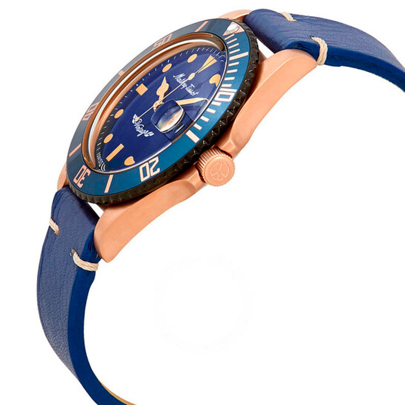 Relógio Mathey Vintage Bronze Automático Mostrador Azul 40 mm - Mercado de Luxo - O Maior E-Commerce de Bens, Produtos e Serviços de Luxo do Brasil.