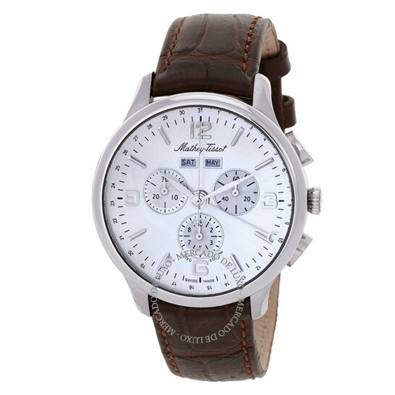 Relógio Cronógrafo Edmond 5040F Mostrador prateado 42 mm - Mercado de Luxo - O Maior E-Commerce de Bens, Produtos e Serviços de Luxo do Brasil.