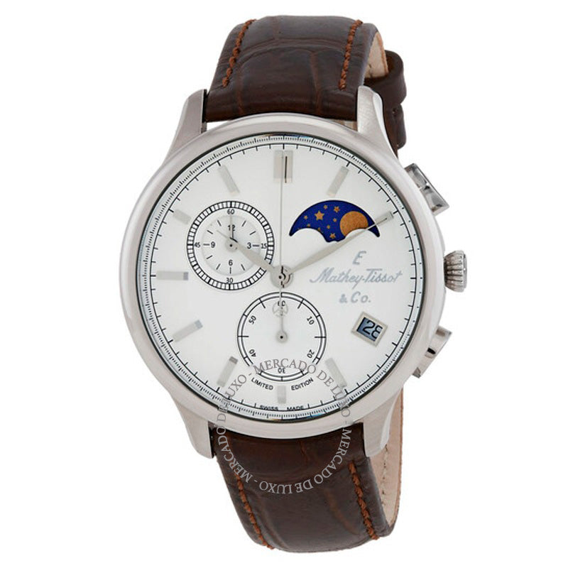 Relógio Cronógrafo Edmond G10 Quartzo Mostrador Branco 42 mm - Mercado de Luxo - O Maior E-Commerce de Bens, Produtos e Serviços de Luxo do Brasil.