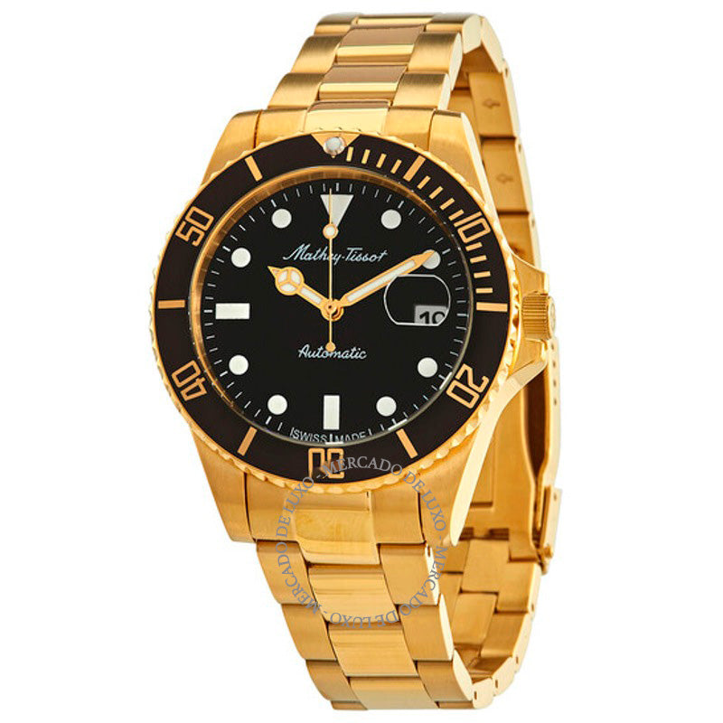 Relógio Mathy Vintage Automático 42mm Mostrador Preto  - Mercado de Luxo - O Maior E-Commerce de Bens, Produtos e Serviços de Luxo do Brasil.