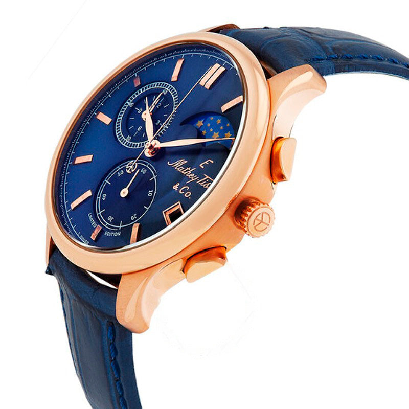 Relógio Cronógrafo Edmond G10 Quartzo Mostrador Azul 42 mm - Mercado de Luxo - O Maior E-Commerce de Bens, Produtos e Serviços de Luxo do Brasil.