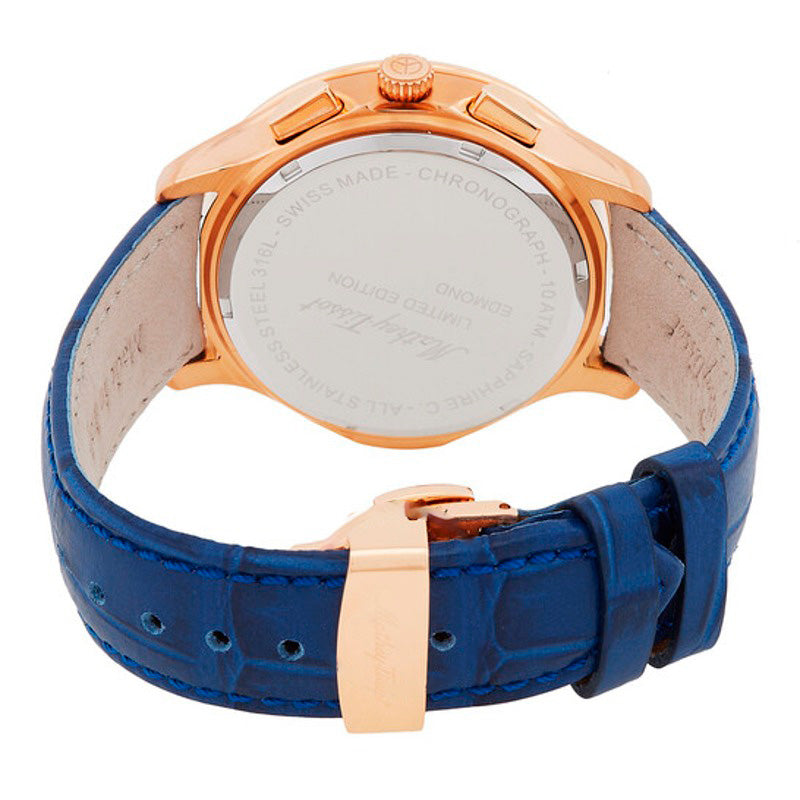 Relógio Cronógrafo Edmond G10 Quartzo Mostrador Azul 42 mm - Mercado de Luxo - O Maior E-Commerce de Bens, Produtos e Serviços de Luxo do Brasil.