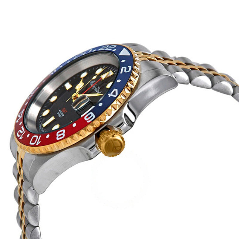 Relógio Rolly Vintage GMT Mostrador Preto Bicolor 42 mm - Mercado de Luxo - O Maior E-Commerce de Bens, Produtos e Serviços de Luxo do Brasil.