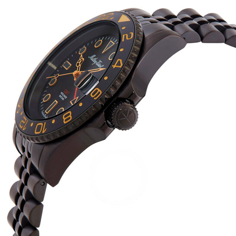 Relógio Mathy Vintage GMT Quartzo Mostrador Preto 42 mm - Mercado de Luxo - O Maior E-Commerce de Bens, Produtos e Serviços de Luxo do Brasil.