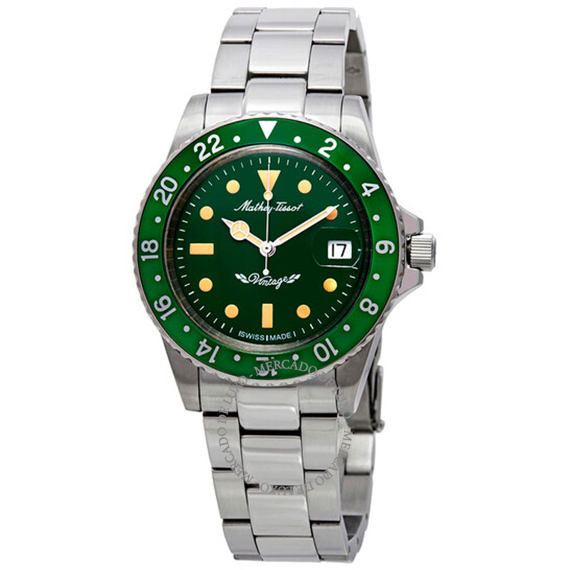 Relógio Mathey Vintage Automático Mostrador Verde 40 mm - Mercado de Luxo - O Maior E-Commerce de Bens, Produtos e Serviços de Luxo do Brasil.
