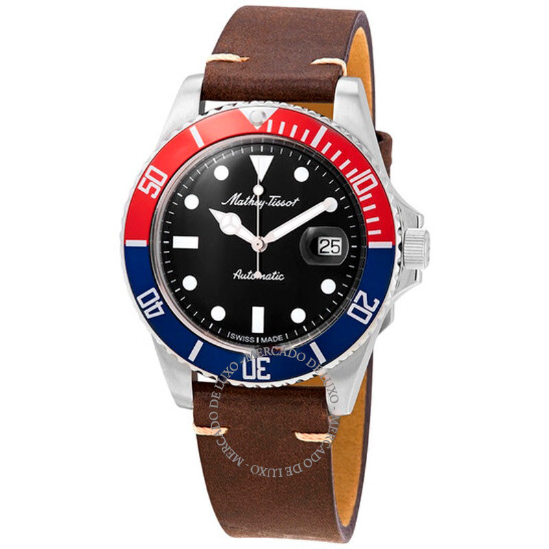 Relógio Mathey Vintage Automático Mostrador Preto 42 mm - Mercado de Luxo - O Maior E-Commerce de Bens, Produtos e Serviços de Luxo do Brasil.