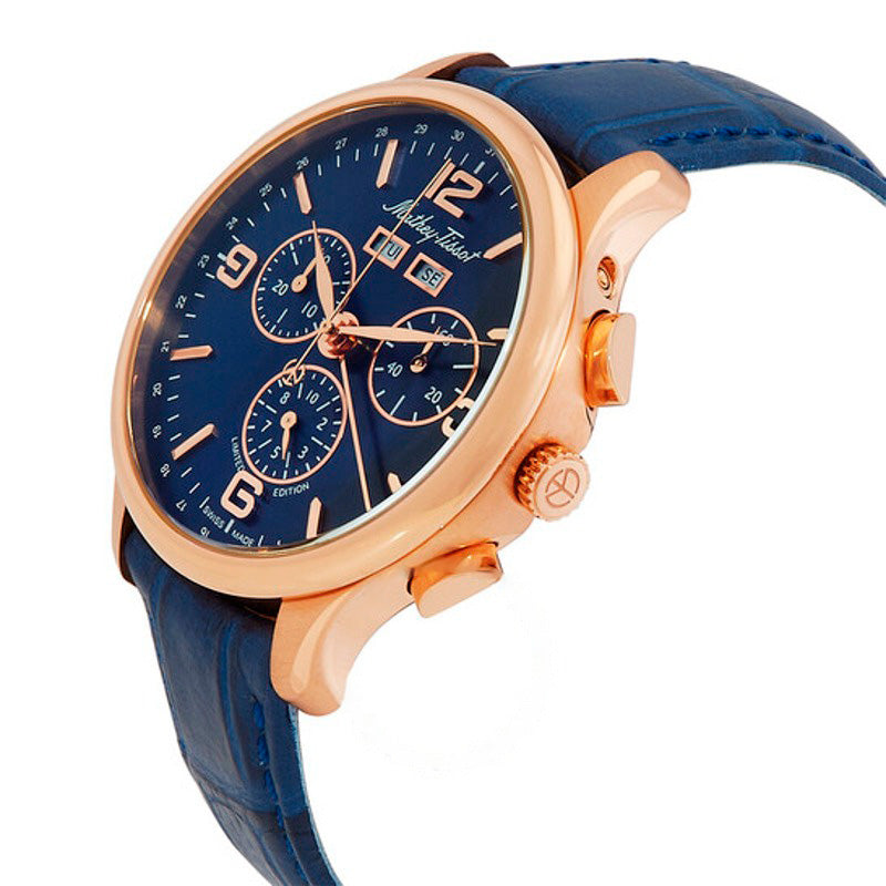 Relógio Edmond Chronograph Quartz Mostrador Azul 42 mm - Mercado de Luxo - O Maior E-Commerce de Bens, Produtos e Serviços de Luxo do Brasil.