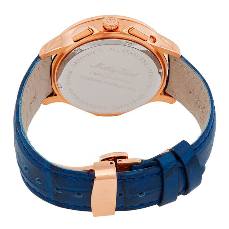 Relógio Edmond Chronograph Quartz Mostrador Azul 42 mm - Mercado de Luxo - O Maior E-Commerce de Bens, Produtos e Serviços de Luxo do Brasil.