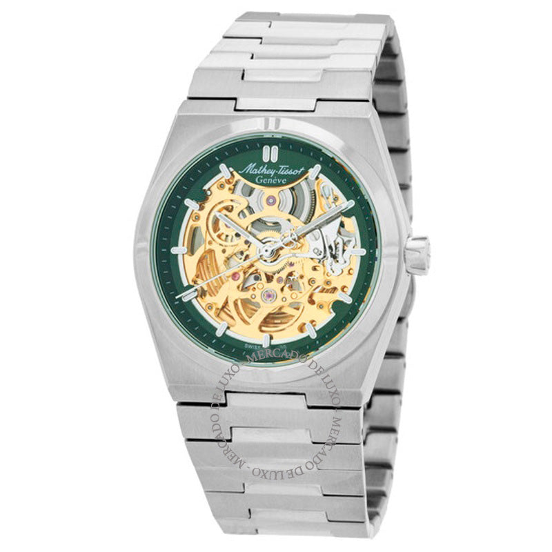 Relógio Zeus Skeleton Automático Mostrador Verde 41 mm - Mercado de Luxo - O Maior E-Commerce de Bens, Produtos e Serviços de Luxo do Brasil.