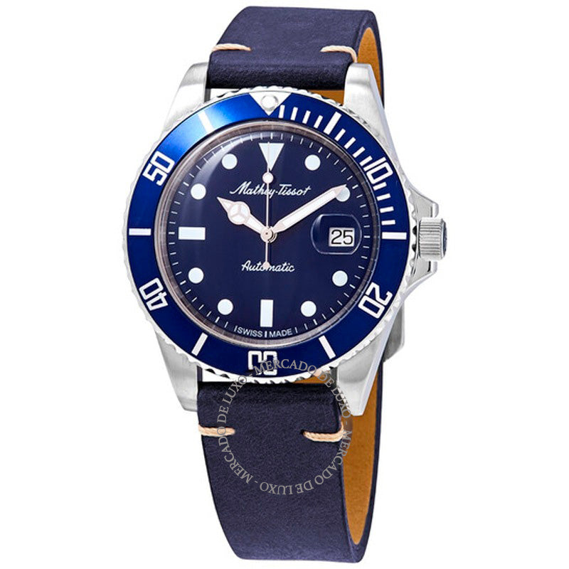 Relógio Mathey Vintage Automático Mostrador Azul 42 mm - Mercado de Luxo - O Maior E-Commerce de Bens, Produtos e Serviços de Luxo do Brasil.