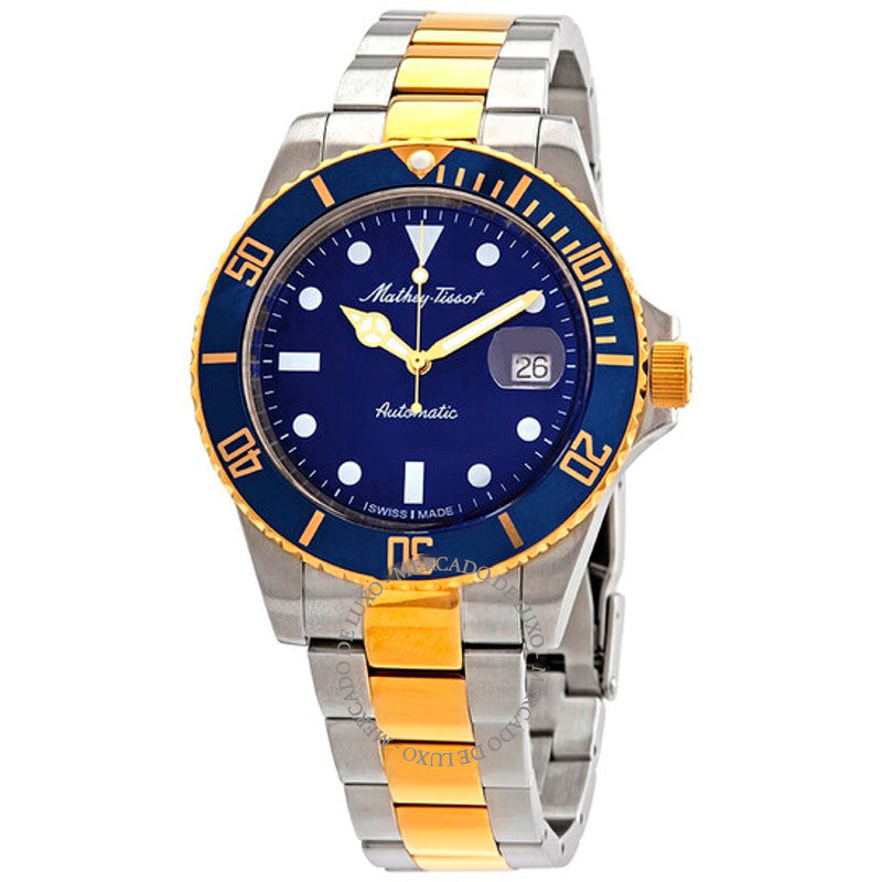 Relógio Mathey Vintage Automático Mostrador Azul 42 mm - Mercado de Luxo - O Maior E-Commerce de Bens, Produtos e Serviços de Luxo do Brasil.