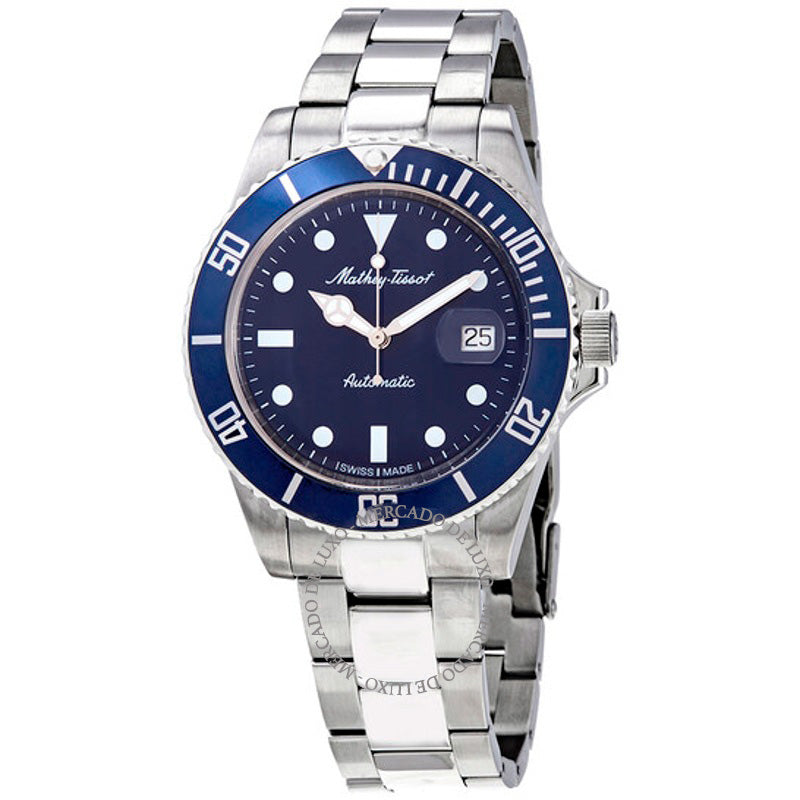 Relógio Mathey Vintage Automático Mostrador Azul 42 mm - Mercado de Luxo - O Maior E-Commerce de Bens, Produtos e Serviços de Luxo do Brasil.