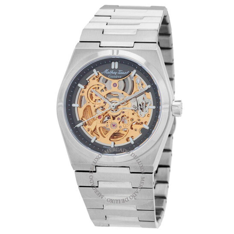 Relógio Zeus Skeleton Automático Mostrador Cinza 41 mm - Mercado de Luxo - O Maior E-Commerce de Bens, Produtos e Serviços de Luxo do Brasil.