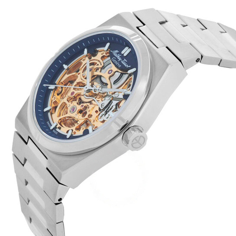 Relógio Zeus Skeleton Automático Mostrador Azul  - Mercado de Luxo - O Maior E-Commerce de Bens, Produtos e Serviços de Luxo do Brasil.
