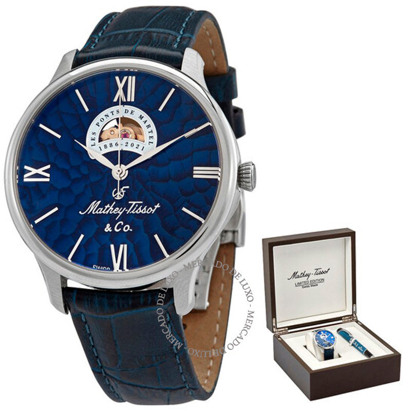 Relógio Edmond Automático Mostrador Azul 42 mm - Mercado de Luxo - O Maior E-Commerce de Bens, Produtos e Serviços de Luxo do Brasil.
