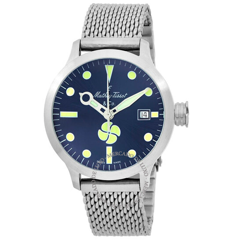 Relógio Elica Automático Mostrador Azul 43 mm - Mercado de Luxo - O Maior E-Commerce de Bens, Produtos e Serviços de Luxo do Brasil.