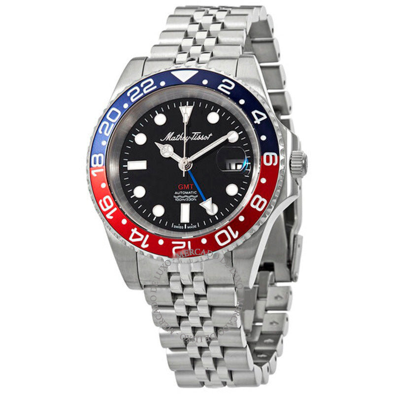 Relógio GMT Automático Mostrador Preto 42 mm - Mercado de Luxo - O Maior E-Commerce de Bens, Produtos e Serviços de Luxo do Brasil.
