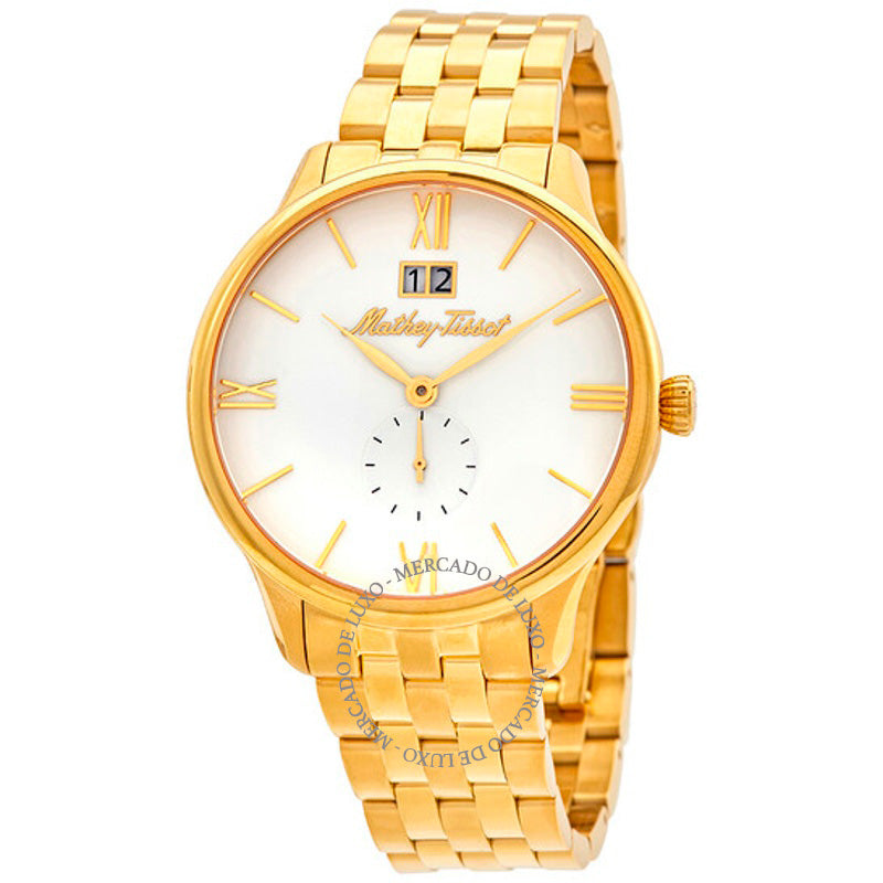 Relógio Edmond Metal Mostrador Branco 42 mm - Mercado de Luxo - O Maior E-Commerce de Bens, Produtos e Serviços de Luxo do Brasil.