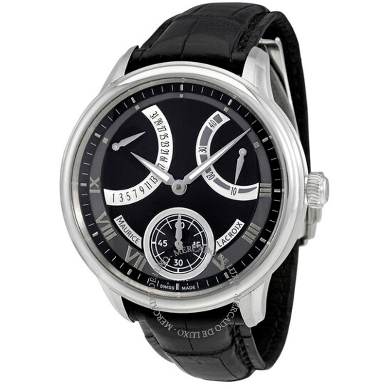 Relógio MasterPiece Mostrador Preto 46 mm - Mercado de Luxo - O Maior E-Commerce de Bens, Produtos e Serviços de Luxo do Brasil.
