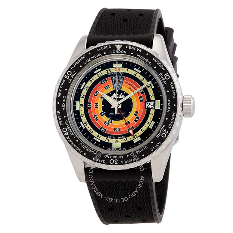 Relógio Ocean Star Descompressão Worldtimer Automático Mostrador Preto 40 mm - Mercado de Luxo - O Maior E-Commerce de Bens, Produtos e Serviços de Luxo do Brasil.